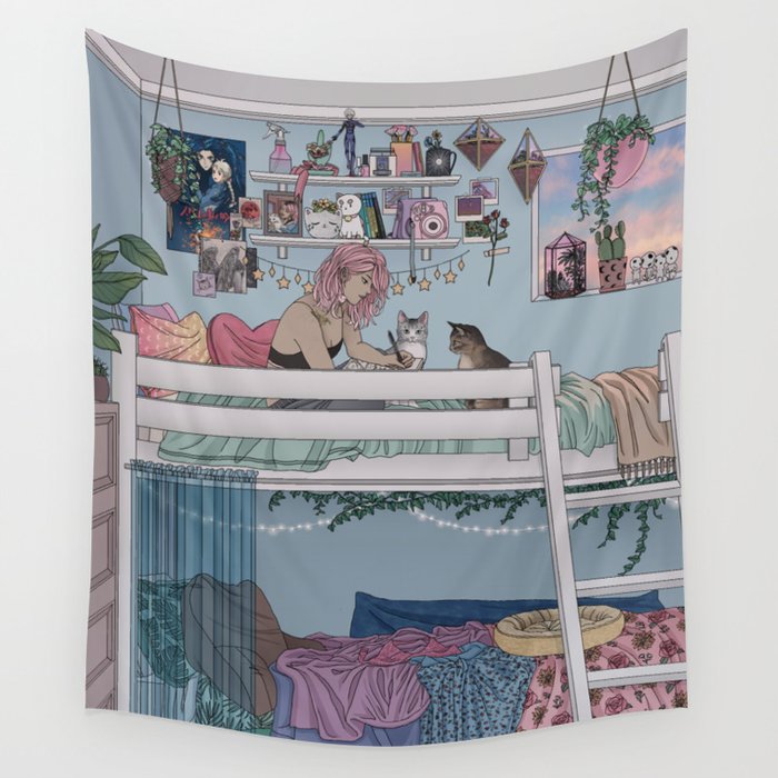 Pastel Daydreams Wall Tapestry