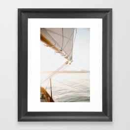 Set Sail Gerahmter Kunstdruck | Digital, Newengland, Softcolors, Sunsetsail, Eastcoast, Photo, Camdenmaine, Maine, Sailinginmaine, Sailing 