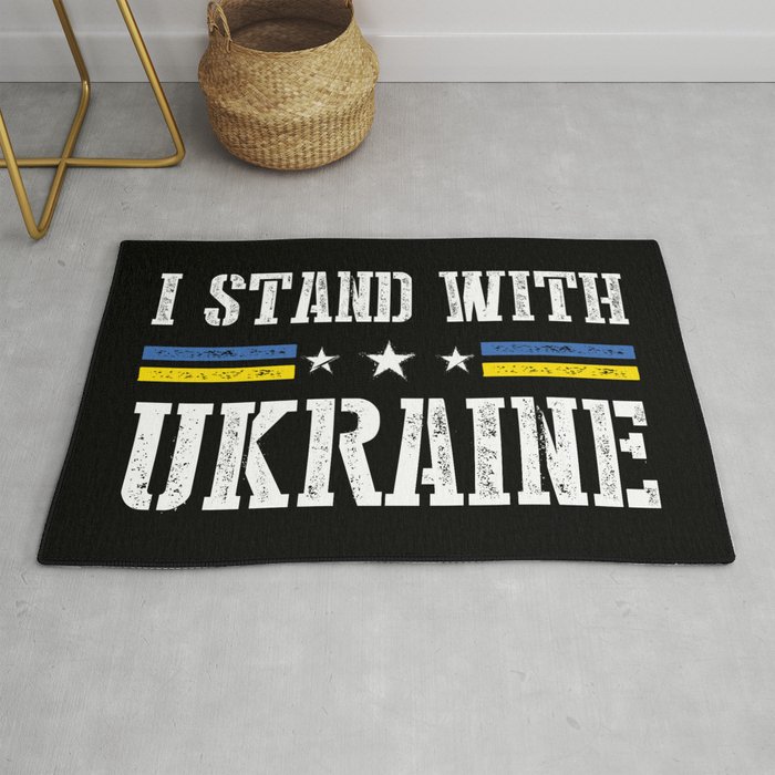 I Stand With Ukraine Rug