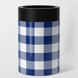 Classic Check - navy blue Can Cooler