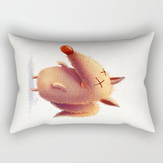 Monday fox Rectangular Pillow