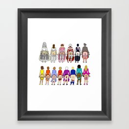 First Lady Butts Framed Art Print