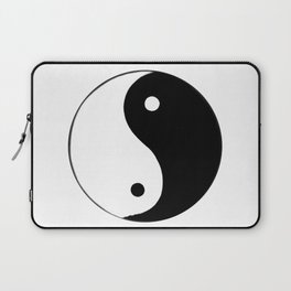 Yin and Yang BW Laptop Sleeve
