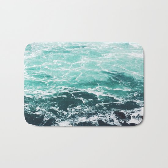 Blue Water Bath Mat