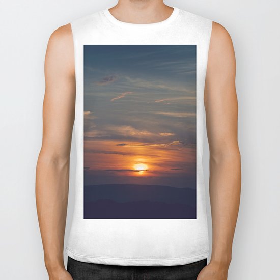 Summer Sunset Biker Tank
