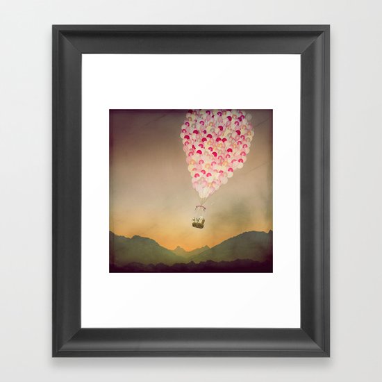 NEVER STOP EXPLORING V Framed Art Print