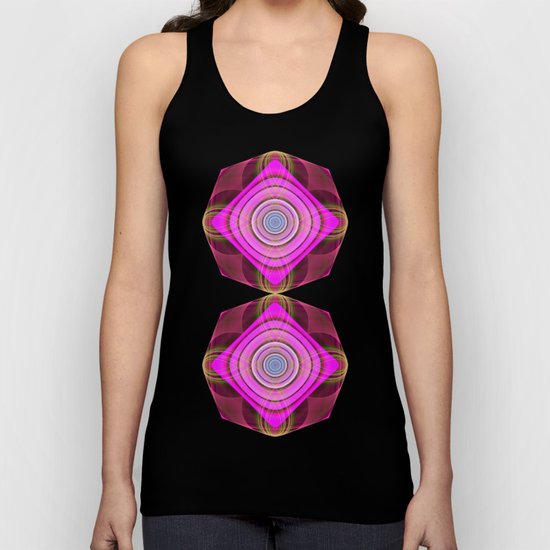 Colourful geometric abstract with translucent patterns Unisex Tank Top