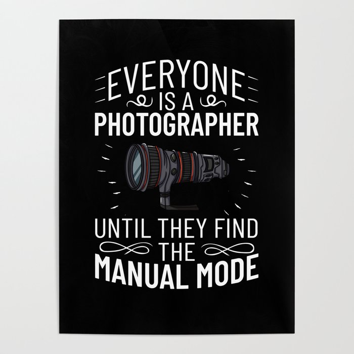 Event Photography Camera Beginner Photographer Poster