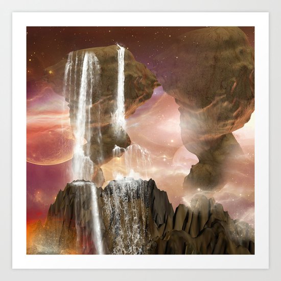 Fantasy landscape Art Print