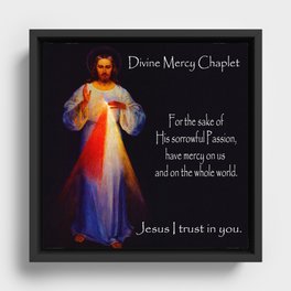 DIVINE MERCY Framed Canvas