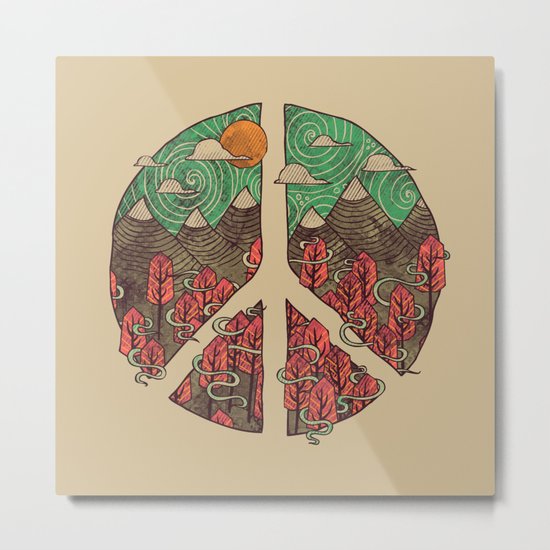 Peaceful Landscape Metal Print