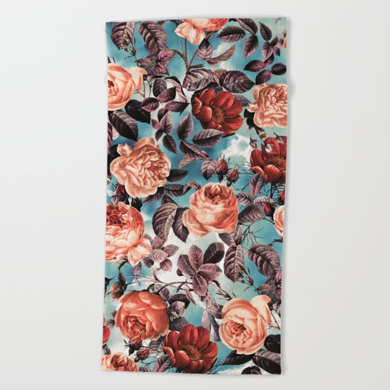 Summer Botanical Garden VI Beach Towel