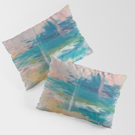 Pastel Abstract Art Pillow Sham