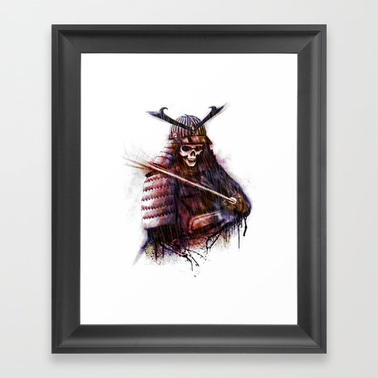 Dead Samurai Framed Art Print