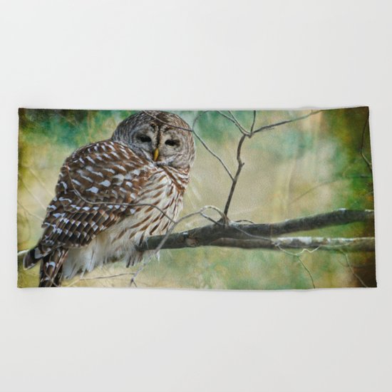 Listen a hundred times. Ponder a thousand times. Speak once. Beach Towel