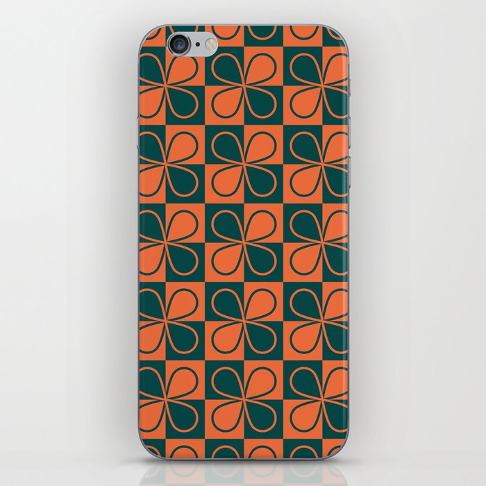 Bearberry Checkerboard (Orange) iPhone Skin