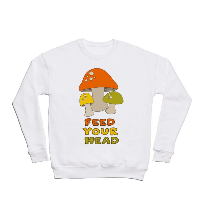 Retro Mushrooms Crewneck Sweatshirt