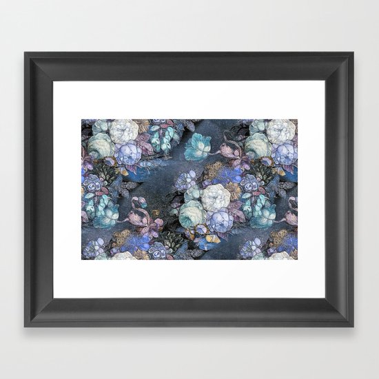 Vintage Blue Jeans Bouquet Framed Art Print