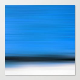 Blue Rising - Colorful Contemporary Modern Color Block Art Canvas Print