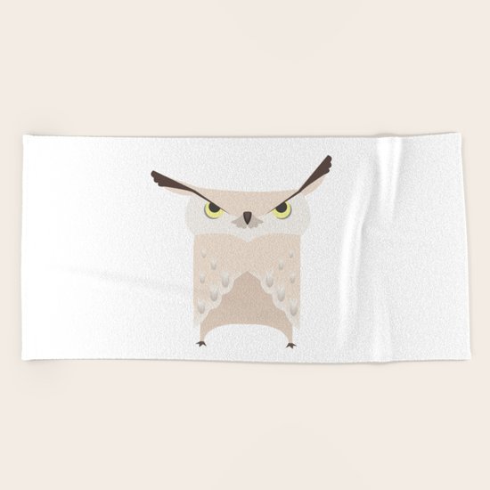 Owl Beach Towel