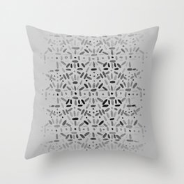 grey pattern design Throw Pillow