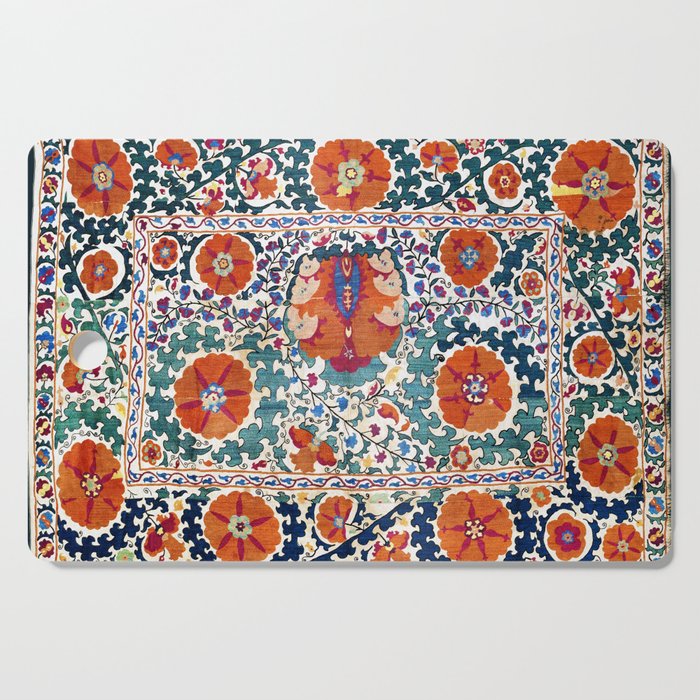 Shakhrisyabz Suzani Uzbekistan Antique Embroidery Print Cutting Board