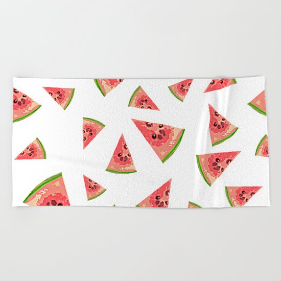 Fresh Watermelon pattern Beach Towel