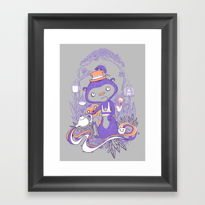 Tea Monkey Tea Party Framed Art Print