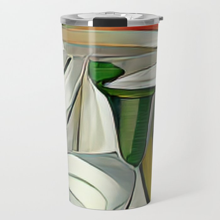 A Vase with Lilies Travel Mug