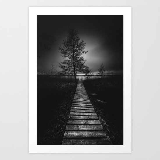 On the wrong side of the lake 9 Art Print