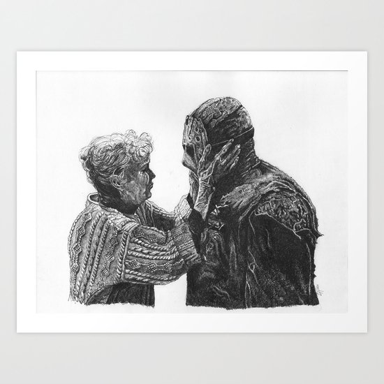 Jason and Mrs Voorhees Art Print