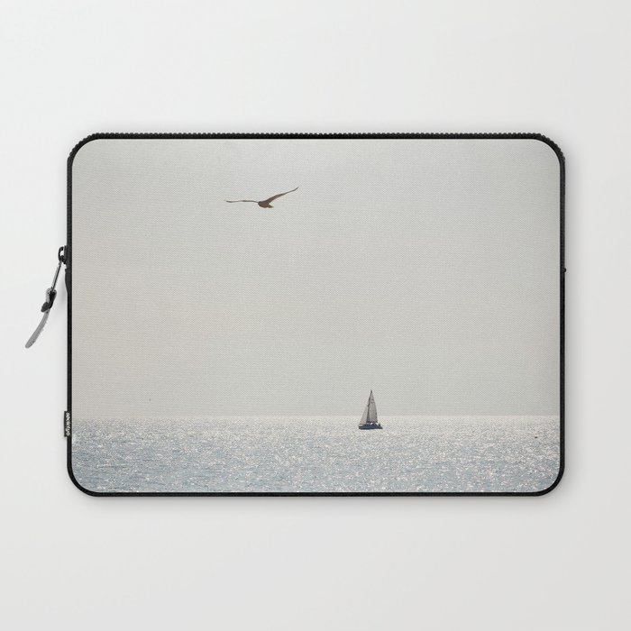Fly over the sea Laptop Sleeve