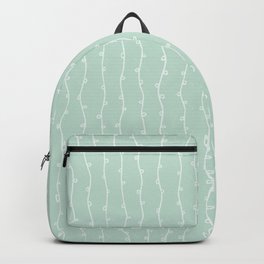 Willow Stripes - Sea Foam Green Backpack