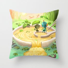 What the Pho Throw Pillow