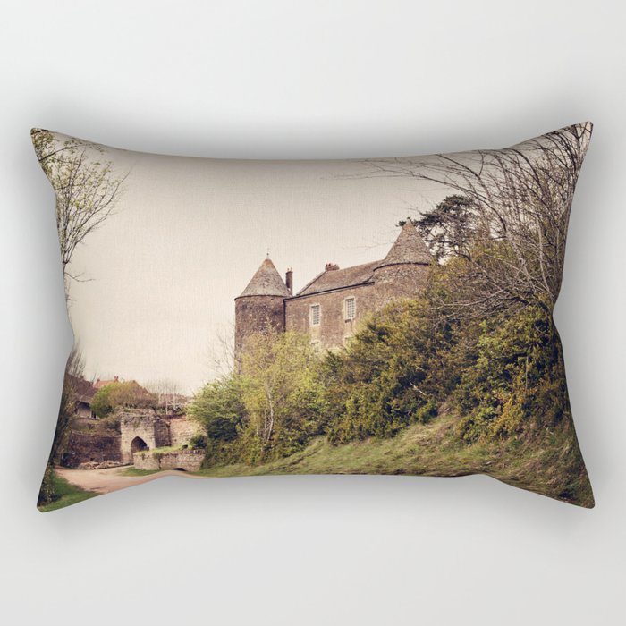 Brancion - French Medieval Chateau Rectangular Pillow