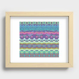 Iridescent Neo Tribal Psychedelic Print Recessed Framed Print