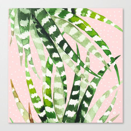 CACTUS WATERCOLOR 02 Canvas Print
