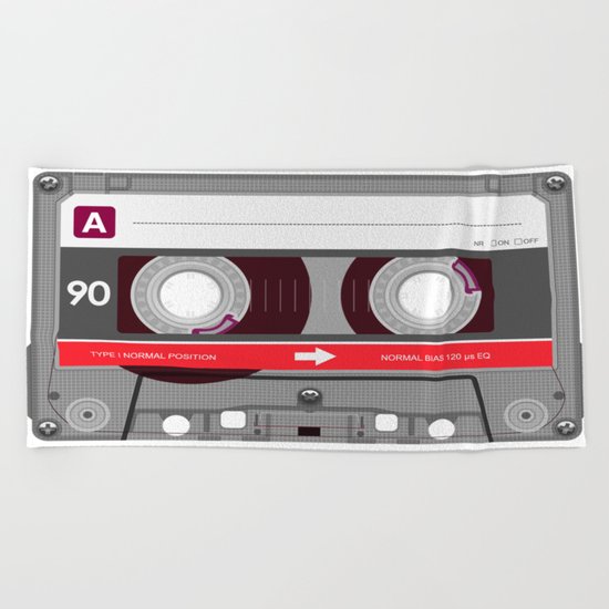 K7 cassette 6 bis Beach Towel