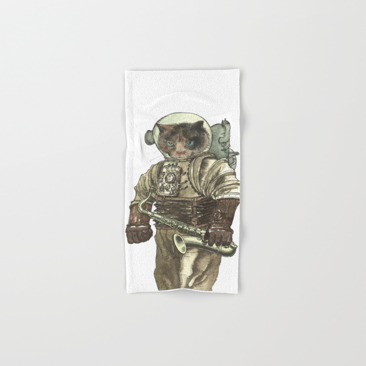 Space Cat With Saxophone Hand Bath Towel By Felis Simha Society6 Space Cat With Saxophone Hand Bath Towel By Felis Simha Society6