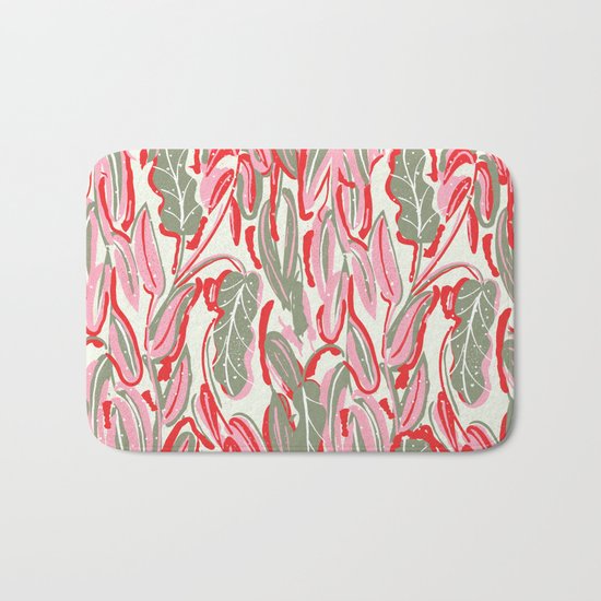 Messed Leaves Bath Mat