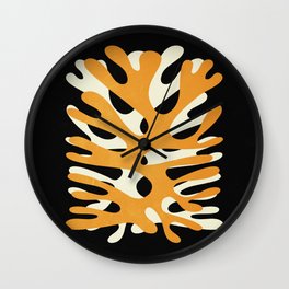 Sea Fern: Paper Cutouts Matisse Edition Wall Clock