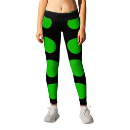 Green Dots Abstraction  Leggings | Round, Circles, Smallcircles, Cute, Colorgreen, Dots, Photo, Shape, Background, Abstraction 