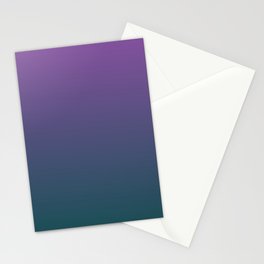 Purple and teal ombre Stationery Cards