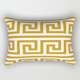 Gold Greek Key Rectangular Pillow