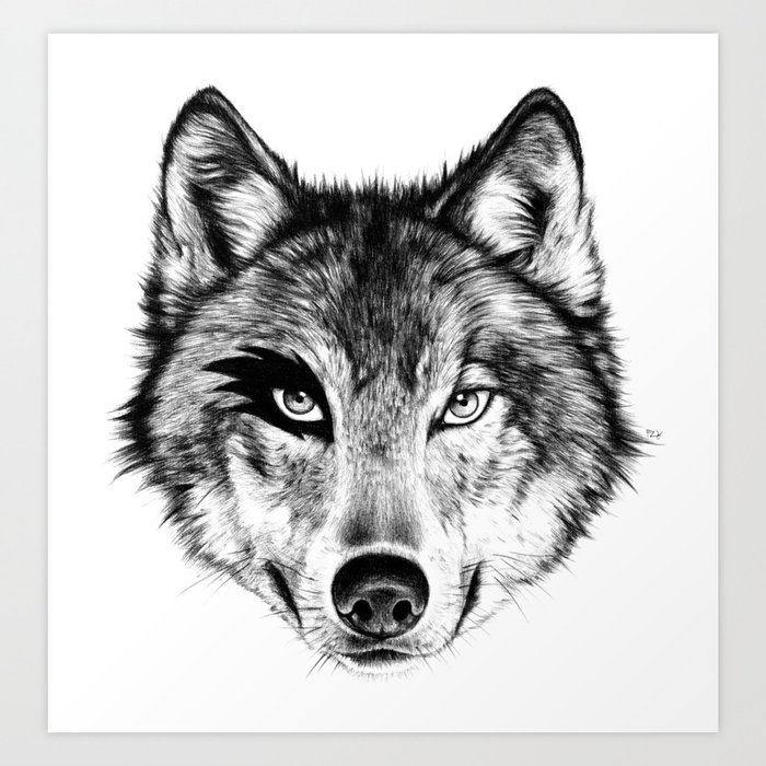 The Wolf Next Door Art Print By Florever Society6