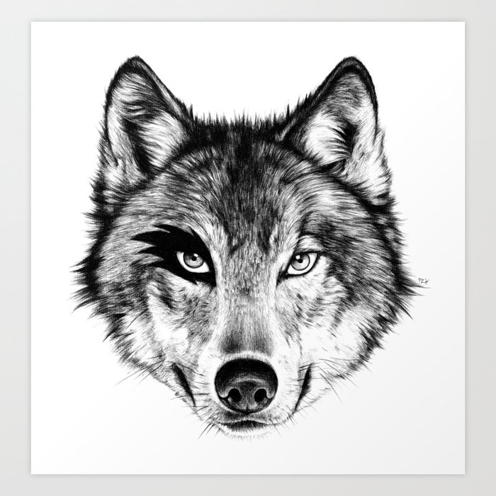 The Wolf Next Door Art Print