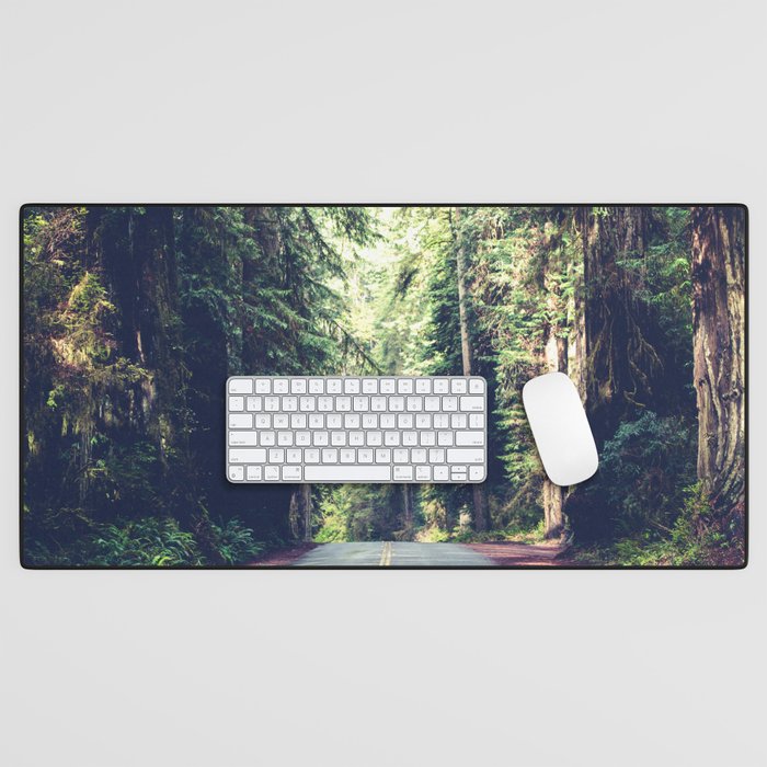 Redwood Forest Adventure III - National Parks Nature Photography Desk Mat