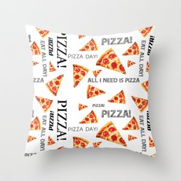 Pizza pattern 5 Throw Pillow