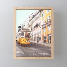 lisbon tram  Framed Mini Art Print