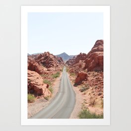 Roads Of Nevada Desert Picture | Valley Of Fire State Park Art Print | USA Travel Photography Art Print